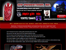 Tablet Screenshot of gepproductions.com